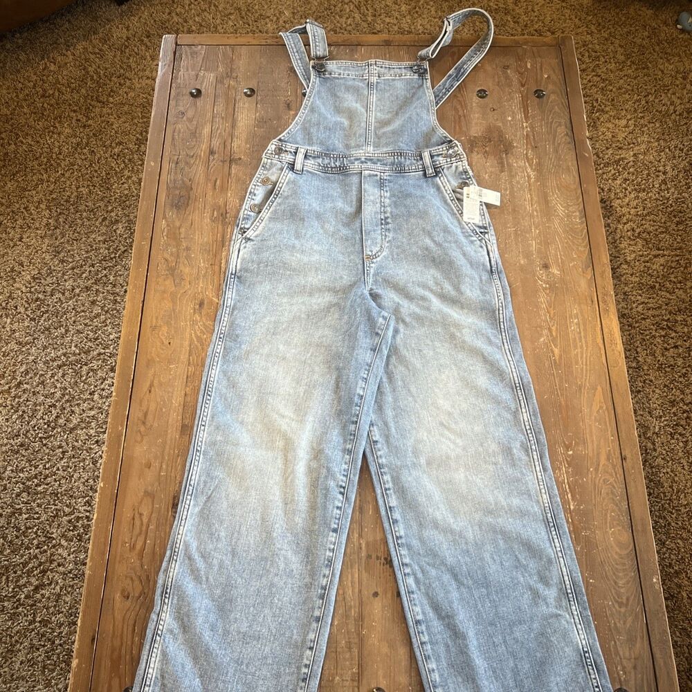Aerie XS juniors womens denim overalls blue jeans comfy cottagecore New With Tag